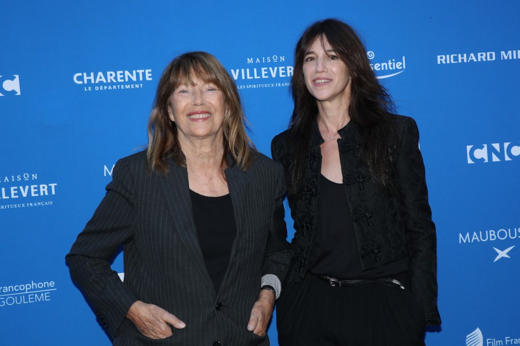 Jane Birkin and her daughter, Charlotte Gainsbourg, in 2021