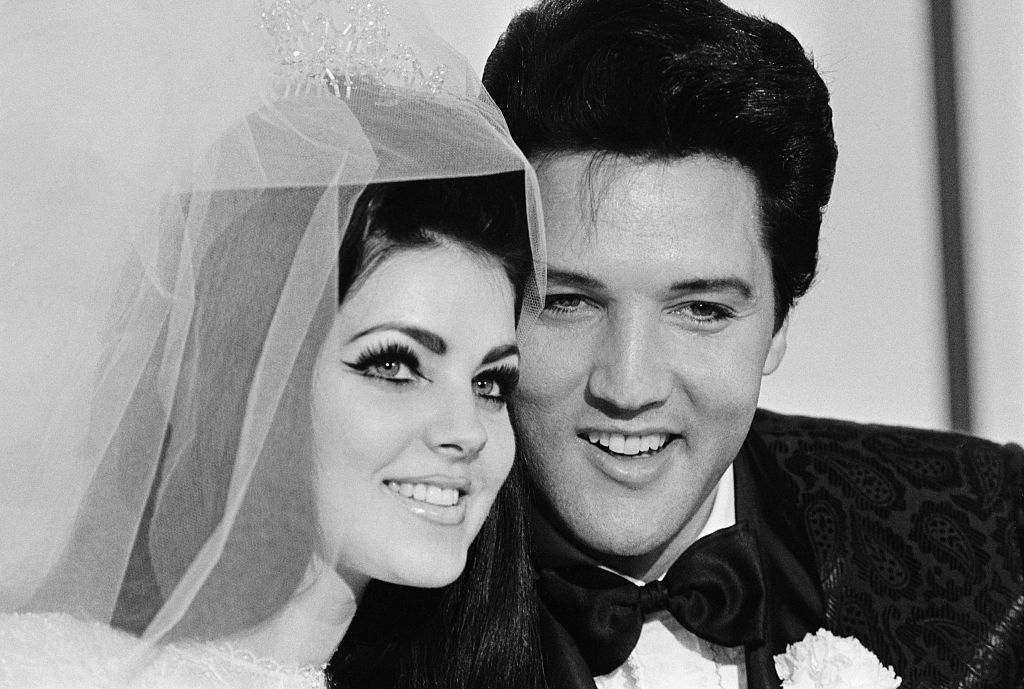 Priscilla Presley makeup on wedding day with Elvis Presley