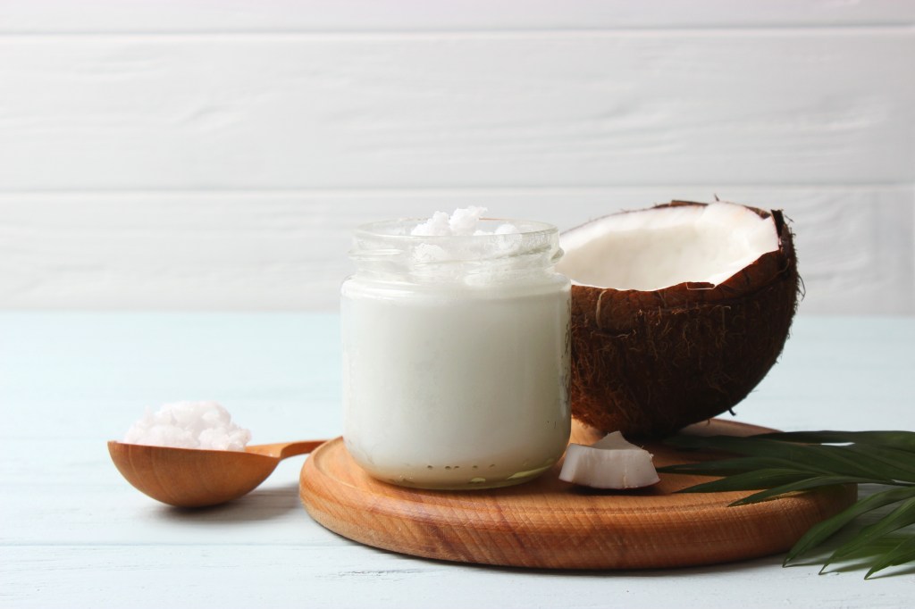 Coconut oil for a hot oil treatment