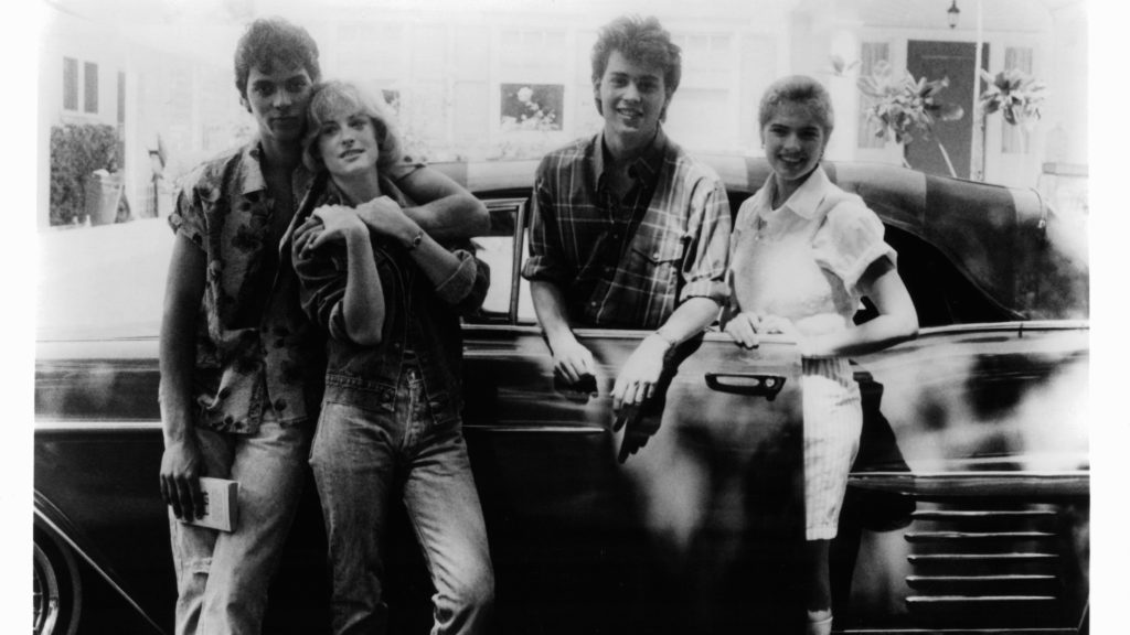 Nick Corri, Amanda Wyss, Johnny Dep  and Heather Langenkamp, A Nightmare on Elm Street, 1984