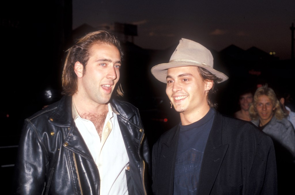 Nicolas Cage and Johnny Depp, 1988