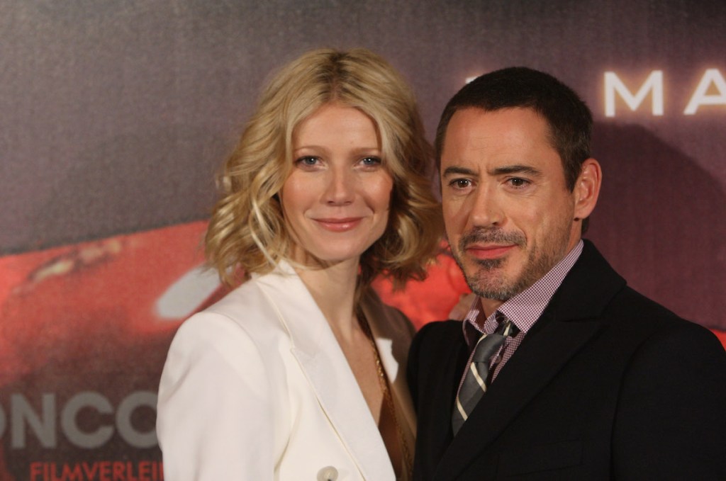 'Iron Man' stars Gwyneth Paltrow and Robert Downey Jr. in 2008