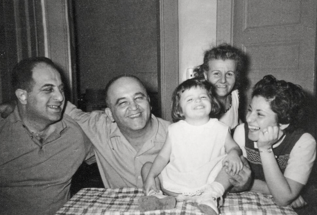 Charlene as a child with her mom and other loved ones in 1968