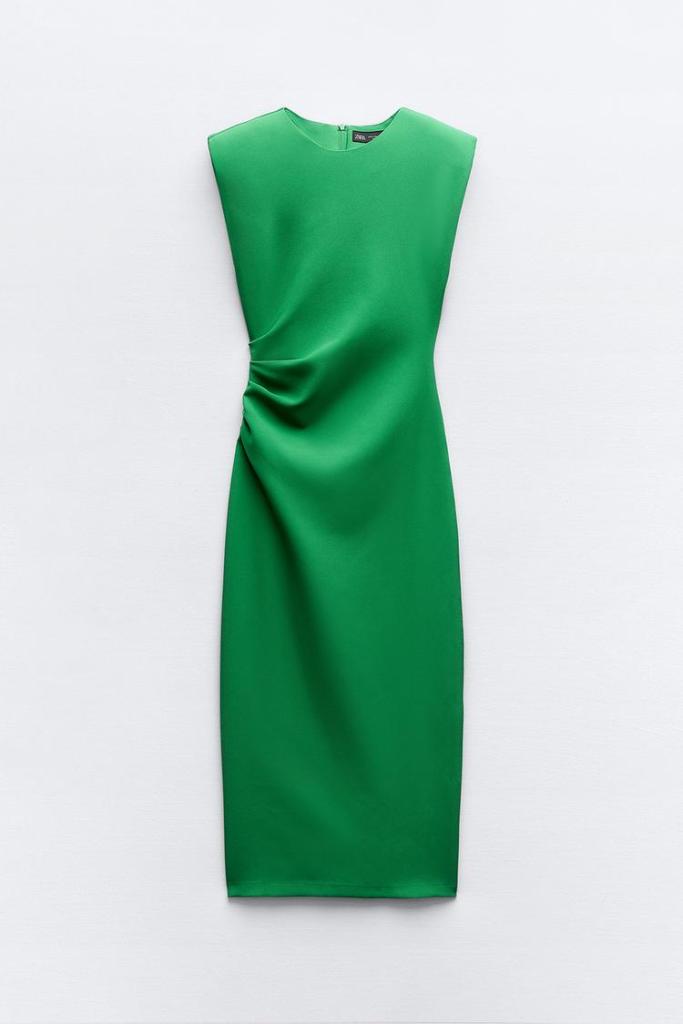 Zara Tailored Waist Midi Dress
